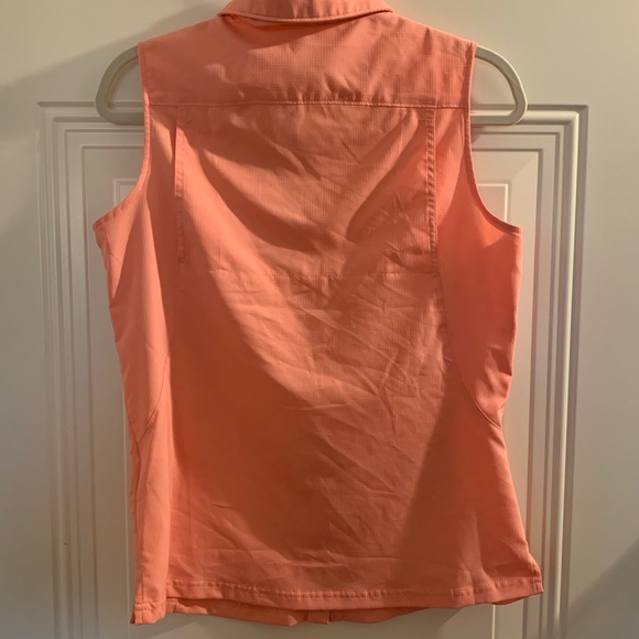 Columbia Omni Shade Sleeveless Shirt Coral Size S - Picture 5 of 6